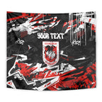 Personalized St. George Illawarra Dragons Tapestry Graffiti Grunge Abstract Urban Street Style Design