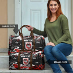 Personalized St. George Illawarra Dragons Travel Bag Graffiti Grunge Abstract Urban Street Style Design