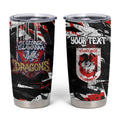 Personalized St. George Illawarra Dragons Tumbler Cup Graffiti Grunge Abstract Urban Street Style Design
