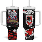 Personalized St. George Illawarra Dragons Tumbler With Handle Graffiti Grunge Abstract Urban Street Style Design