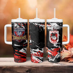 Personalized St. George Illawarra Dragons Tumbler With Handle Graffiti Grunge Abstract Urban Street Style Design