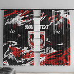 Personalized St. George Illawarra Dragons Window Curtain Graffiti Grunge Abstract Urban Street Style Design