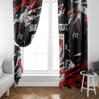 Personalized St. George Illawarra Dragons Window Curtain Graffiti Grunge Abstract Urban Street Style Design