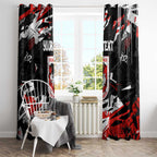 Personalized St. George Illawarra Dragons Window Curtain Graffiti Grunge Abstract Urban Street Style Design