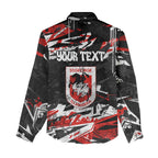 Personalized St. George Illawarra Dragons Women Casual Shirt Graffiti Grunge Abstract Urban Street Style Design