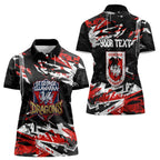 Personalized St. George Illawarra Dragons Women Polo Shirt Graffiti Grunge Abstract Urban Street Style Design