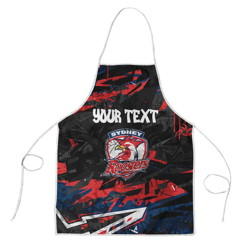 Personalized Sydney Roosters Apron Graffiti Grunge Abstract Urban Street Style Design