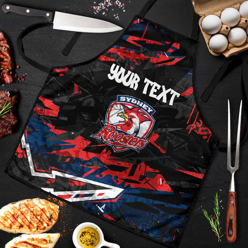 Personalized Sydney Roosters Apron Graffiti Grunge Abstract Urban Street Style Design
