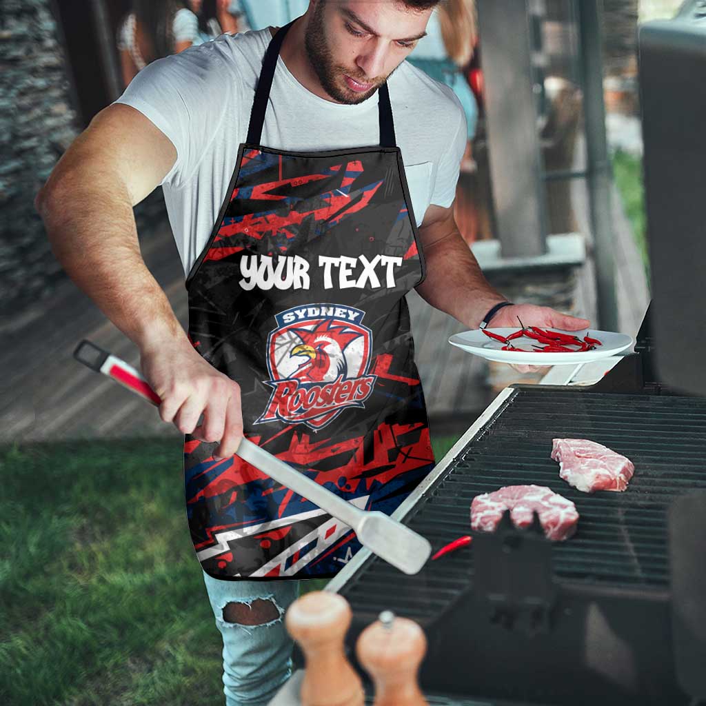 Personalized Sydney Roosters Apron Graffiti Grunge Abstract Urban Street Style Design