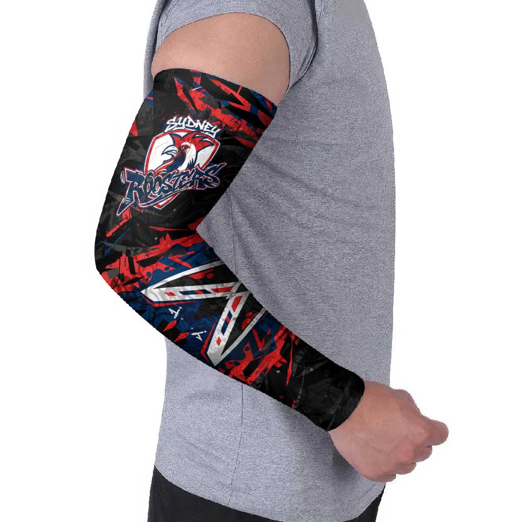 Personalized Sydney Roosters Arm Sleeves Graffiti Grunge Abstract Urban Street Style Design