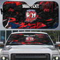 Personalized Sydney Roosters Auto Sun Shade Graffiti Grunge Abstract Urban Street Style Design