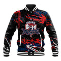 Personalized Sydney Roosters Baseball Jacket Graffiti Grunge Abstract Urban Street Style Design