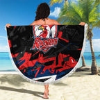 Personalized Sydney Roosters Beach Blanket Graffiti Grunge Abstract Urban Street Style Design