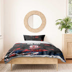 Personalized Sydney Roosters Bedding Set Graffiti Grunge Abstract Urban Street Style Design