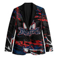 Personalized Sydney Roosters Blazer Graffiti Grunge Abstract Urban Street Style Design