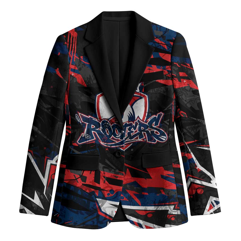 Personalized Sydney Roosters Blazer Graffiti Grunge Abstract Urban Street Style Design