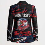 Personalized Sydney Roosters Blazer Graffiti Grunge Abstract Urban Street Style Design