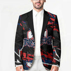 Personalized Sydney Roosters Blazer Graffiti Grunge Abstract Urban Street Style Design
