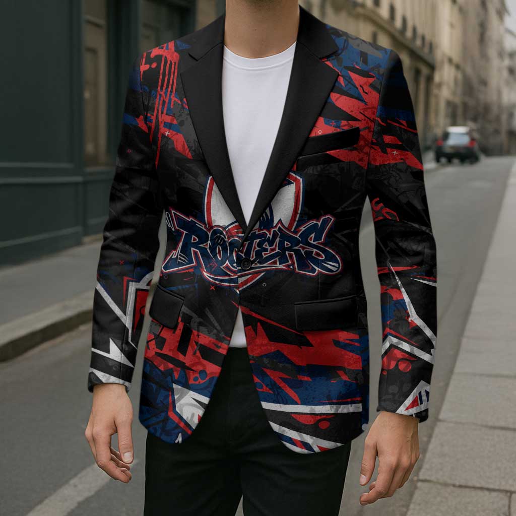 Personalized Sydney Roosters Blazer Graffiti Grunge Abstract Urban Street Style Design