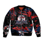 Personalized Sydney Roosters Bomber Jacket Graffiti Grunge Abstract Urban Street Style Design