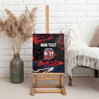 Personalized Sydney Roosters Canvas Wall Art Graffiti Grunge Abstract Urban Street Style Design