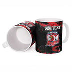 Personalized Sydney Roosters Ceramic Mug Graffiti Grunge Abstract Urban Street Style Design