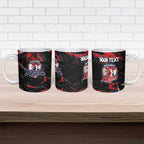 Personalized Sydney Roosters Ceramic Mug Graffiti Grunge Abstract Urban Street Style Design