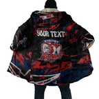 Personalized Sydney Roosters Cloak Graffiti Grunge Abstract Urban Street Style Design