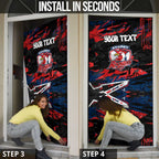 Personalized Sydney Roosters Door Cover Graffiti Grunge Abstract Urban Street Style Design