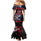 Personalized Sydney Roosters Family Matching Mermaid Dress and Hawaiian Shirt Graffiti Grunge Abstract Urban Street Style Design