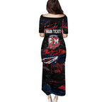 Personalized Sydney Roosters Family Matching Puletasi and Hawaiian Shirt Graffiti Grunge Abstract Urban Street Style Design