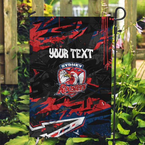 Personalized Sydney Roosters Garden Flag Graffiti Grunge Abstract Urban Street Style Design