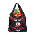 Personalized Sydney Roosters Grocery Bag Graffiti Grunge Abstract Urban Street Style Design