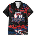Personalized Sydney Roosters Hawaiian Shirt Graffiti Grunge Abstract Urban Street Style Design