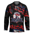 Personalized Sydney Roosters Hockey Jersey Graffiti Grunge Abstract Urban Street Style Design
