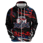 Personalized Sydney Roosters Hoodie Graffiti Grunge Abstract Urban Street Style Design