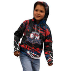 Personalized Sydney Roosters Kid Hoodie Graffiti Grunge Abstract Urban Street Style Design