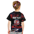 Personalized Sydney Roosters Kid T Shirt Graffiti Grunge Abstract Urban Street Style Design