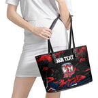 Personalized Sydney Roosters Leather Tote Bag Graffiti Grunge Abstract Urban Street Style Design