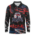 Personalized Sydney Roosters Long Sleeve Polo Shirt Graffiti Grunge Abstract Urban Street Style Design