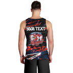 Personalized Sydney Roosters Men Tank Top Graffiti Grunge Abstract Urban Street Style Design