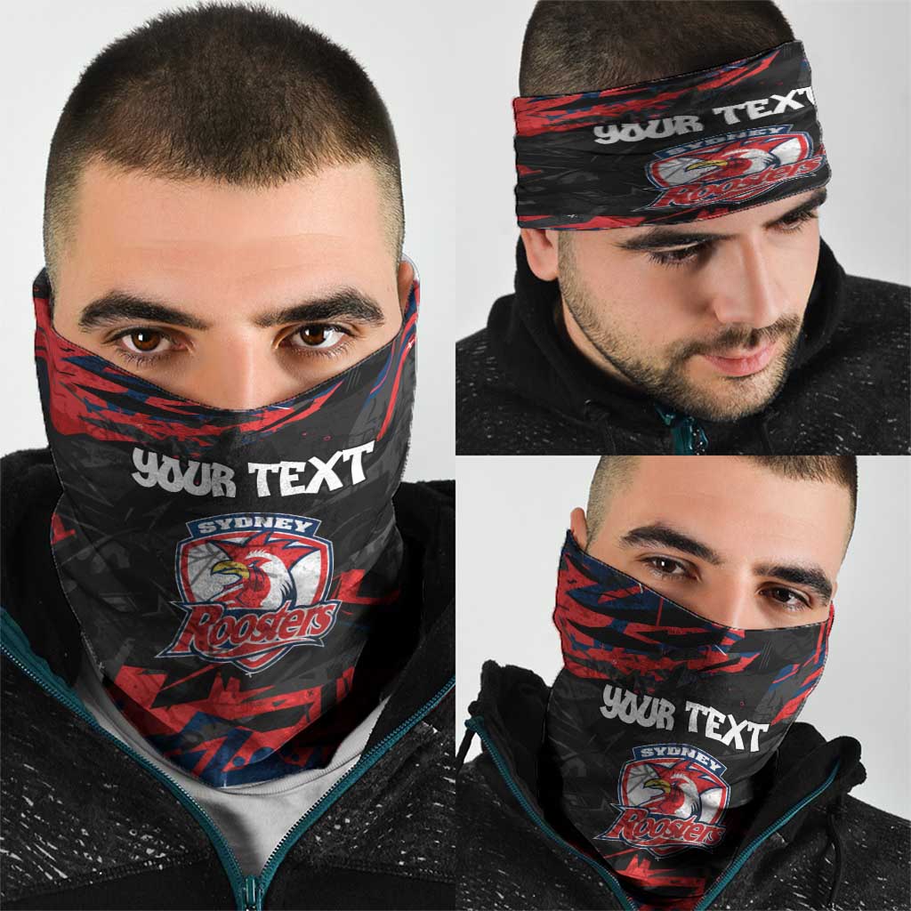 Personalized Sydney Roosters Neck Gaiter Graffiti Grunge Abstract Urban Street Style Design