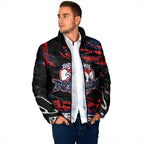 Personalized Sydney Roosters Padded Jacket Graffiti Grunge Abstract Urban Street Style Design