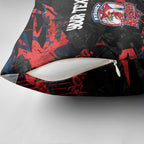 Personalized Sydney Roosters Pillow Cover Graffiti Grunge Abstract Urban Street Style Design
