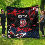 Personalized Sydney Roosters Quilt Graffiti Grunge Abstract Urban Street Style Design
