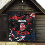 Personalized Sydney Roosters Quilt Graffiti Grunge Abstract Urban Street Style Design