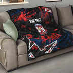 Personalized Sydney Roosters Quilt Graffiti Grunge Abstract Urban Street Style Design