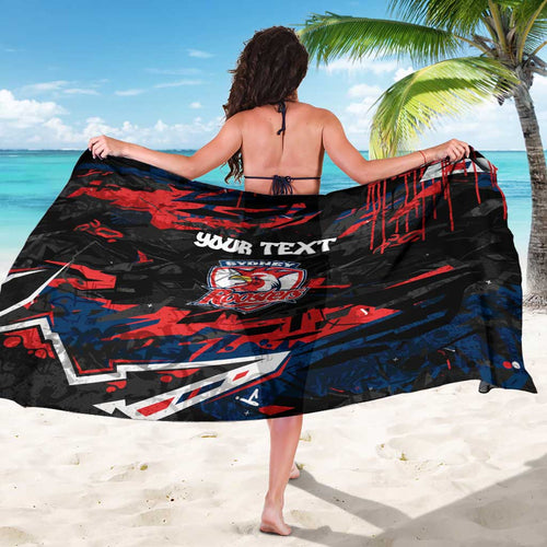 Personalized Sydney Roosters Sarong Graffiti Grunge Abstract Urban Street Style Design