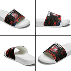 Personalized Sydney Roosters Slide Sandals Graffiti Grunge Abstract Urban Street Style Design