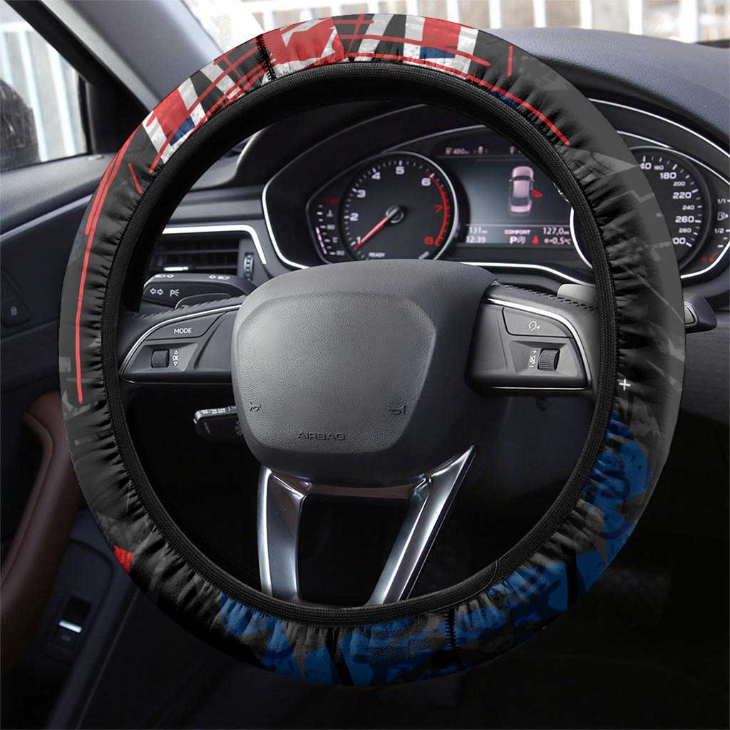 Sydney Roosters Steering Wheel Cover Graffiti Grunge Abstract Urban Street Style Design